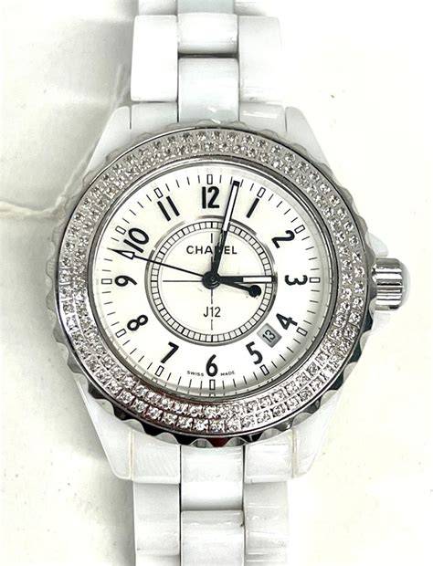 chanel d.n.02388|Chanel 12.1 diamond bezel.